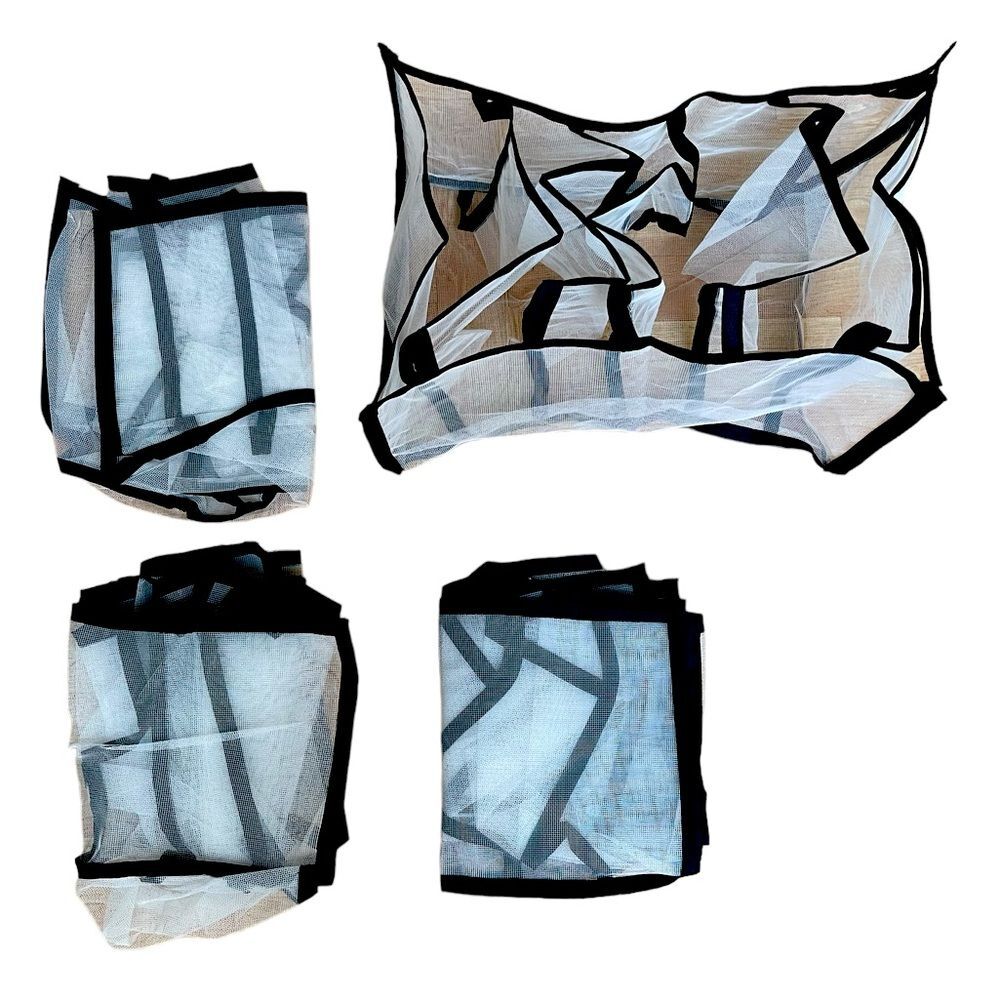 New 4 pack of closet suitcase divided storage mesh organizer 14 “Lx 9”W x 6 “ H